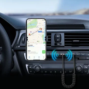  1 шт. Универсальная беспроводная автомобильная линия подключения Автомобильный Bluetooth 5.0 Аудио Музыкальный приемник 3,5 мм AUX Автомобильный адаптер Авто Аксессуары
