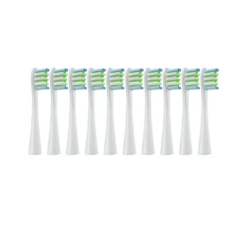  10 шт. Сменные насадки для Oclean Flow / X / X PRO / F1 / One / Air 2 Электрическая зубная щетка DuPont с мягкой щетиной, B
