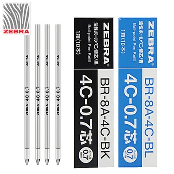 10 шт. Япония Zebra Br-8a - 4c-0.7 шариковая ручка с сердечником металлической пули подходит для BA17 T-3 B1sb6 Sb7 Sba1 B2A и т. Д.