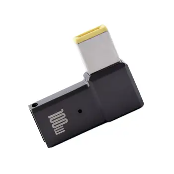 100 Вт USB Type C Гнездо на квадратный PD Штекер Конвертер USB-C Кабель для быстрой зарядки Thinkpad Ноутбук Адаптер питания постоянного тока Разъем