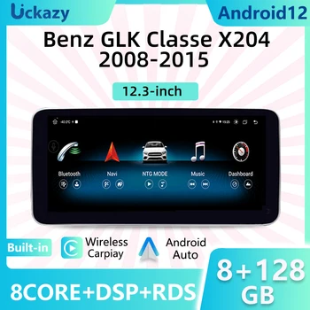 12.3''Android 12 Автомагнитола Авто Аудио Экран для Mercedes Benz GLK Class X204 2008-2012 Навигация Мультимедиа 4G WIFI Стерео
