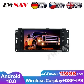 128G Carplay Android 10.0 экран Автомобильный DVD-плеер для Jeep Wrangler Full Touch GPS Авто Радио Аудио Стерео Мультимедиа Головное устройство