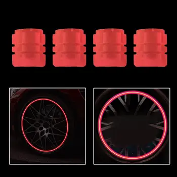 16x пыль темные светящиеся крышки штоков клапанов шин для мотоциклов авто