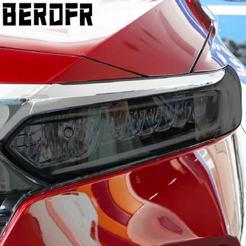 2 шт. Автомобильная защитная пленка для защиты фар Дымчатая черная прозрачная защитная наклейка из ТПУ для Honda Accord 2016 2017 2018 2019 2020