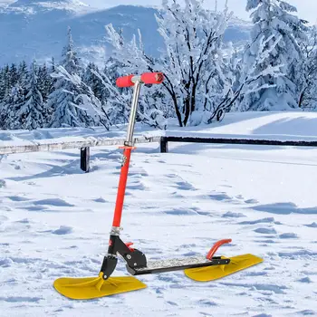 2 шт. Снегоход Лыжи Санки Лыжная доска для санок на открытом воздухе Зимний сноуборд