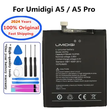 2023 лет Оригинальный аккумулятор емкостью 4150 мАч для UMI Umidigi A 5 / A5 Pro A5Pro Высококачественные сменные батареи Bateria + инструменты