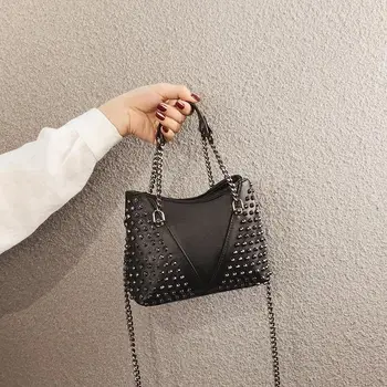 2023 Новая модная черная сумка через плечо и цепочки Универсальные женские сумки Сумки-мессенджеры через плечо для женщин Мини-кошелек Q532