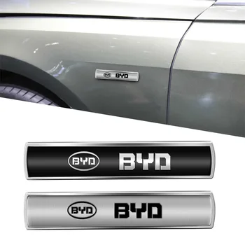 3D Металлический Автомобильный Значок Багажник Боковое Окно Кузов Задняя наклейка Наклейки Аксессуары Для BYD Все модели S6 S7 S8 F3 F6 F0 M6 G3 G5 G7 E6 L3