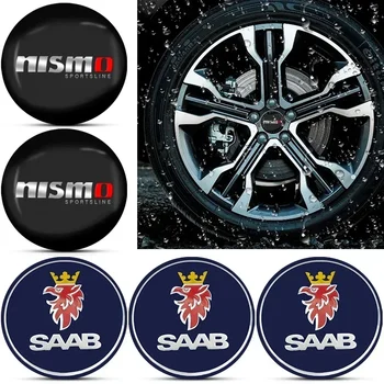 4pcs Car Wheel Center Hub Caps Emblem Stickers Наклейки для Skoda Octavia MK2 MK1 2 3 A5 A7 A8 Fabia Karoq Superb Rapid Kamiq Scala