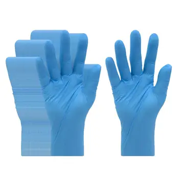 50 шт. Упаковка одноразовых перчаток Latex- - Водонепроницаемые перчатки для рук для кухни, автомобилестроения, уборки