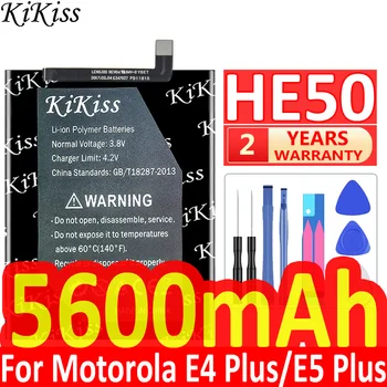 5600mAh KiKiss Мощный аккумулятор HE50 для Motorola Moto E4 Plus Замена мобильных батарей XT1773 XT1775 XT1771 XT1774 E5 Plus