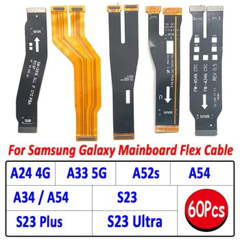 60 шт., оригинальный основной разъем для ЖК-дисплея FPC Гибкий кабель материнской платы для Samsung Galaxy A52S A34 A54 A33 5G A24 4G S23 Plus Ultra