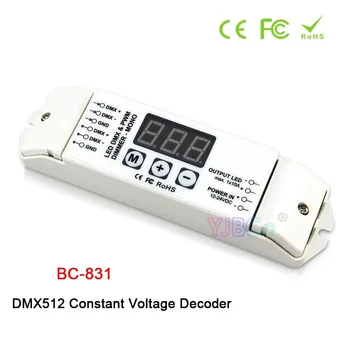 Bincolor 12В-24В Одноцветная светодиодная лента Контроллер DMX512 3-цифровой дисплей DMX Декодер постоянного напряжения монохромный свет Диммер