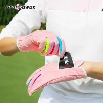 CEOI GWOK Мягкие и гибкие перчатки для гольфа для детей Противоскользящие перчатки для гольфа из ультратонкой ткани Пара