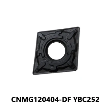 CNMG120404-DF YBC252 CNMG120404 100% оригинальный токарный инструмент Твердосплавные пластины CNMG 120404 DF Высококачественный токарный инструмент с ЧПУ