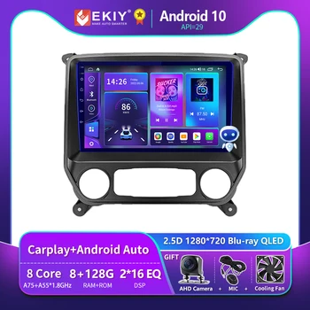 EKIY T900 для Chevrolet Silverado 3 GMTK2 2013 - 2019 Android 10 Авто Радио Мультимедийный Плеер Беспроводной CarPlay GPS Navi 2 Din DVD