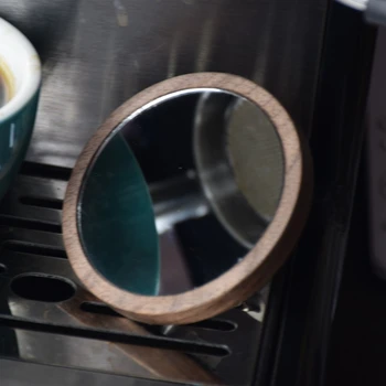 Espresso Shot Mirror для бездонного портафильтра Поворотная деревянная линза Наблюдение за скоростью потока Отражающее зеркало для кафе