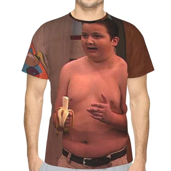 Gibby От ICarly 3D-печатная футболка для мужчин Унисекс Полиэстер Свободные Фитнес Топы Хип-хоп Пляж Мужские футболки