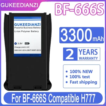 GUKEEDIANZI BF666S 3300 мАч Литий-ионный аккумулятор для рации Baofeng BF-777S BF-888S BF-666S Батарея + номер отслеживания