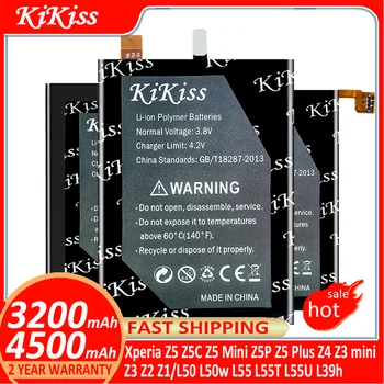 Kikiss Аккумулятор для Sony Xperia Z5 Z5C Z5mini Z5 Mini Z5 Mini Z5 Plus Z5Plus Z4 Z3 mini Z3mini Z3 Z2 Z1 L50 L50w L55T L55U L39h