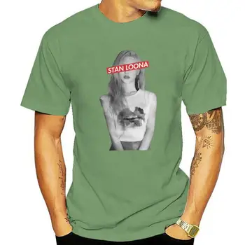 Loona Футболка Мужчина Симпатичная футболка с принтом 100% хлопок Футболка с коротким рукавом Базовая футболка 4xl