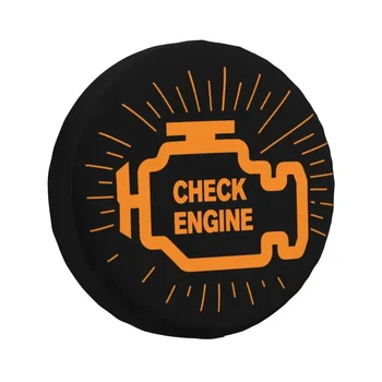  Mechanic Car Driver Check Engine Light Запасное колесо Чехол для Toyota RAV4 Prado Jeep RV SUV Trailer Car Wheel Protector Cover