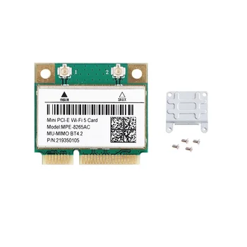 MPE-8265AC Беспроводная карта Wi-Fi Half Mini PCI-E Wi-Fi 5 Двухдиапазонный 802.11AC 2,4 ГГц 5 ГГц 1200 Мбит/с Сетевая карта WLAN