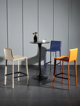 Nordic роскошный ретро-бар круглый барный стол простой домашний кованый высокий стол в современной креативной кофейне высокий стол
