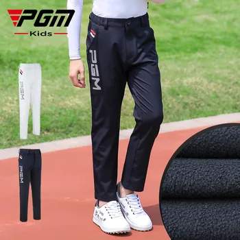 PGM плюшевые брюки для гольфа для детской одежды, осенне-зимней одежды для мальчиков, теплые и толстые штаны