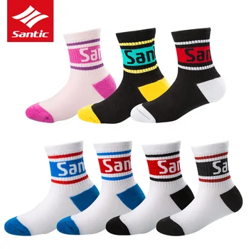 Santic Профессиональные детские спортивные носки Дышащие велосипедные носки для мальчиков и девочек Многофункциональные детские спортивные носки для студентов на открытом воздухе