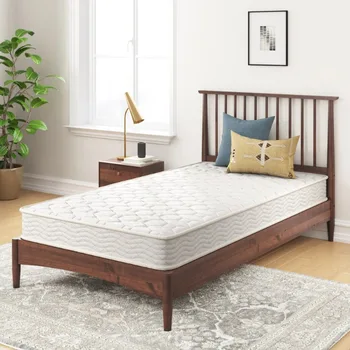 Slumber 1 By Zinus 6-дюймовый комфортный пружинный матрас, взрослый, двухместный/полная мебель для спальни