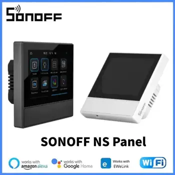 SONOFF NS Panel Smart Scene Wall Switch ЕС / США Wi-Fi Smlart Термостат Дисплей Переключатель Управление приложением с помощью Ewelink Alexa Google Home