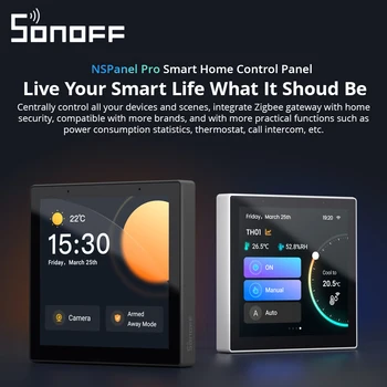 SONOFF NSPanel Smart Scene Wall Switch Wi-Fi Smart Thermostat Дисплей Переключатель Все-в-одном для Alexa Google Home