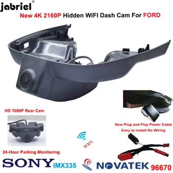 UHD 4K Wi-Fi Автомобильный видеорегистратор 24H Видеорегистратор Передняя и задняя камера для Ford Focus для Ford Focus mk4 2018 2019 2020 2021 2022 Видеорегистратор