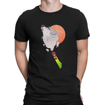 Wolf Футболки Мужская хлопковая футболка для отдыха Футболка с круглым вырезом Vape Tees Одежда с коротким рукавом Оригинал