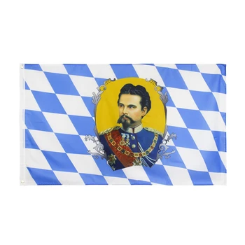 Yehoy 90x150cm германия земля бавария король людвиг Флаг