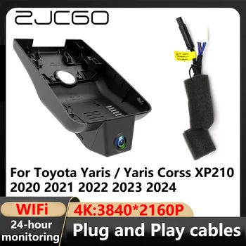 ZJCGO 4K Wifi 3840 * 2160 Автомобильный видеорегистратор Видеорегистратор Видеорегистратор для Toyota Yaris / Yaris Corss XP210 2020 2021 2022 2023 2024