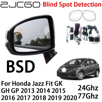 ZJCGO Автомобильная система предупреждения о радаре BSD Обнаружение слепых зон Предупреждение о безопасном вождении для Honda Jazz Fit GK GH GP 2013~2020