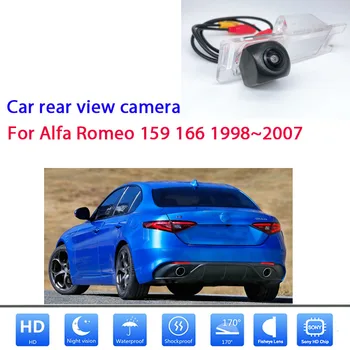Автомобильная камера Водонепроницаемая камера заднего вида заднего вида HD CCD ночного видения для Alfa Romeo 159 166 1998 ~ 2005 2006 2007