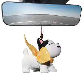 Автомобильный кулон Милое украшение Висячий кошачий орнамент Автомобильные аксессуары для зеркал заднего вида Подарочные автомобильные аксессуары