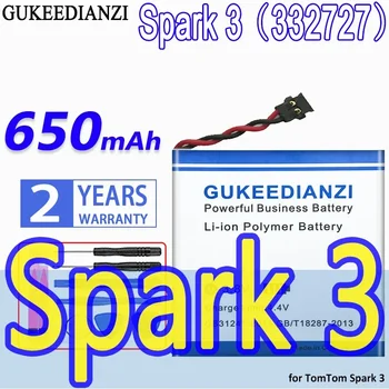 Аккумулятор GUKEEDIANZI большой емкости 650 мАч для TomTom Spark 3 Spark3