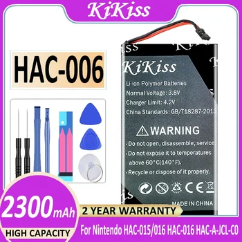  Аккумулятор KiKiss HAC006 2300 мАч для Nintendo HAC-A-JCL-C0 HAC-A-JCR-C0 HAC-015/016 HAC-016 Switch NS Joy-Con Controll