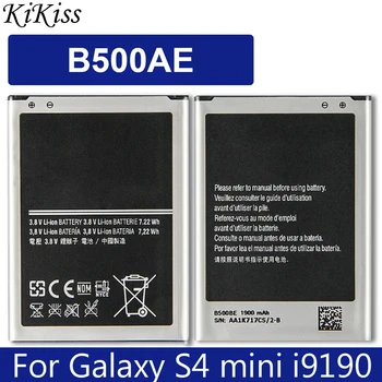 Аккумулятор для Samsung Galaxy S4 Mini i9192 i9195 i9190 i9198 J110 I435 I257 B500AE 3-контактный 1900mAh