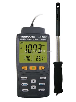 Анемометр с горячей проволокой Тестер скорости ветра Анемометр Tenmars TM-4002 Портативный