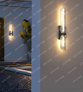 Балконный настенный светильник Солнечная наружная настенная лампа Водонепроницаемая дверная передняя лампа