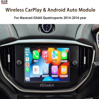 Беспроводная установка CarPlay Mirror Link для Maserati Ghibli Quattroporte 2014 2015 2016 Обновление приборной панели автомобиля