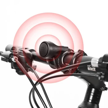 Велосипед Электрический Гудок Черный ABS USB Перезаряжаемый велосипед Велосипедный звонок Динамик Кольцо Велосипедные аксессуары Громкое кольцо на руле