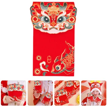 Весенний фестиваль Сумка Деньги Кошельки Китайский Красный Конверт Конверты Подарочный Холст Стиль Пакет