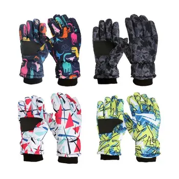 Водонепроницаемые лыжные перчатки для снега Новые толстые теплые инструменты Спортивные варежки Морозостойкие перчатки для верховой езды Зима