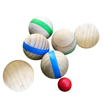 Детская игрушка 7 см Деревянный мяч-головоломка Повседневные развлечения На открытом воздухе Рекреационные виды спорта Травяной мяч Французский петанк для семейного сбора Веселая игра